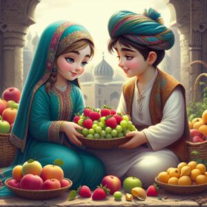 Elif-and-Ali-sharing-fruits-with-their-village-300x300 Elif and Ali sharing fruits with their village